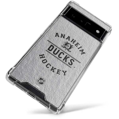 NHL Anaheim Ducks Black Text Google Pixel 6 Clear Case